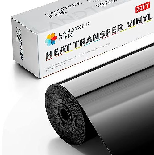 Plotterfolie Textil-30.5cmx6.1m Schwarz Flexfolie für Cricut und Silhouette Cameo,Verwendet in DIY-T-Shirt & Anderen Stoffen Stoffe (Schwarz)