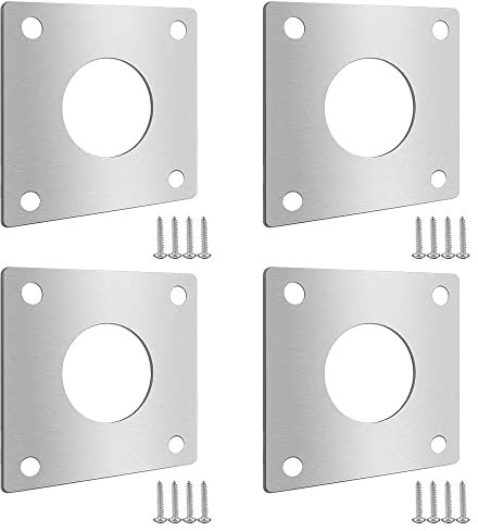 LumenTY 4 Pcs Bird Nest Box Metal Protection Plate Nest Box Cover Plate 32 mm Accessories for Nesting Boxes
