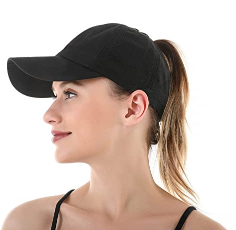 Adicloz Pferdeschwanz Basecap Damen Sommer, Baseball Caps für Damen Einstellbar mit Atmungsaktivem Mesh, Kappen für Running Golf Camping