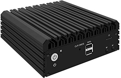 HUNSN Micro Firewall Appliance, Mini PC, PFSense, OPNsense, VPN, Router PC, Alder Lake-N 12th Gen N200, RJ34, GPIO, TF Slot, HDMI, DP, 4 x 2.5GbE I226-V, 32G DDR5 RAM, 256G SSD