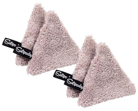 Softpadys 4 er Pack Abschmink- & Reinigungspads wiederverwendbar, nachhaltig, Reinigung nur mit Wasser, hautfreundlich, weich