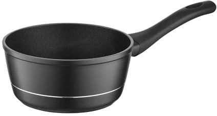 FLORINA Pentola in Alluminio (1,5 l) 18 cm I Casseruola Antiaderente DELUX I Rivestimento Antiaderente I Anti-Graffio I Piccola Pentola per Latte I Adatta a Tutti i Tipi di Fornelli e Induzione