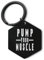 Lauthings Pump Your Muscle Workout Keychain Engraved Detachable Keyring Tag Steel Pin