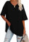 Maglietta a Manica Lunga Donna Larga Curvy Scollo Rotondo Camicia Elegante Taglie Forti Casual T Shirt Moda Leggero Tinta Unita Top Cotone vestibilità Blusa Donna Manica Lunga Elasticizzato Maglia