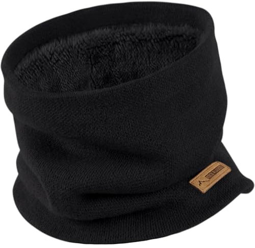 Loop Schal Herren Winter Schlauchschal - Verdickte Fleece Futter Halswärmer Thermo Halsschlauch Strick Nackenwärmer Warm Halstuch für Outdoor Motorrad Fahrrad Ski Unisex Winterschal
