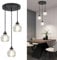 WTUOING Pendelleuchte Esstisch Hängelampe 3 Flammig Wohnzimmer - Esstischlampe Hängend Modern Esszimmerlampe G9 Hängeleuchte Industrial Höhenverstellbar Pendellampe für Küche Schlafzimmer Flur