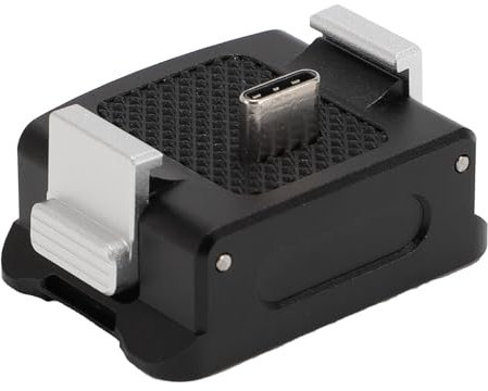 Yctze Base D'adaptateur de Charge pour Caméra de Sport, Station d'accueil de Type C avec Trou de Vis de 1 4 Pouces, Interface Magnétique pour Osmo 3, Convient à la Base