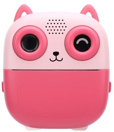 Instant Print Camera, 48MP 1080P Thermal Printing Selfie Camera with 6X Digital Zoom, Music Game Play, 2.4 Inch Screen Printable Camera with Photo Paper for Girls Boys (Pink)
