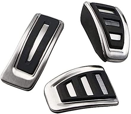 LeiBaOF Auto Pedale Für Audi A6 C7 S6 4G 2012-2015,Nicht-Slip Edelstahl Rest Fuß Pedal Auto Accessicess Bremse Pedalkappen Keine Bohren,B-MT