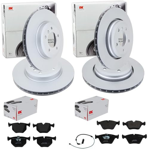 NK Bremsscheiben + Beläge vorne hinten passend für 3er E46 nur 330i 330d