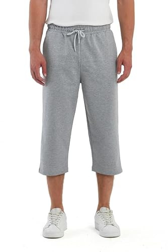 COMEOR Caprihose Herren – 3/4 Hose Herren Kurz - Kurze Hosen Männer Laufshorts Baumwolle Shorts