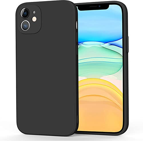 Mugust Handyhülle für iPhone 11 Hülle, Ultradünne Weiche Flüssigsilikon Hülle, Vollständige Schutzhülle Handyhülle für iPhone 11 (Schwarz)