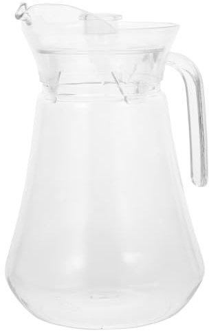BESPORTBLE 3L Glaskanne Mit Deckel – Vielseitiger Saftkrug Aus Robustem Kunststoff Für Eistee - Wasser - Kaffee Milch Und Wein – Ideal Für Kühlschrank Und Partys Eleganter Glaskrug Für Jeden