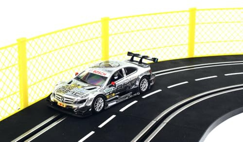 Overdrive-Racing Fangzaun System Gelb 5m kompatibel mit Carrera Digital 124 132 EVO Kurven Geraden Zaun Bande Slotcar