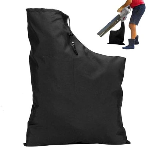 Iewroyt Leaf Bags, Adjustable Leaf Blower Vacuum Bag with Drawstring, Oxford Cloth Dust Bag, Replacement Dust Collector with Zipper