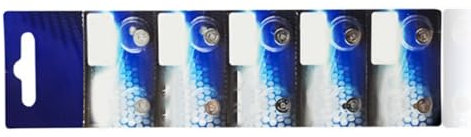 10 batterie alcaline a bottone AG1/AG3/AG4 LR621/LR41/LR626 1,5 V per orologi, calcolatrici elettroniche