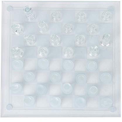 Tbest Chess Cristal Internacional Exquisito Chessman 32pcs Tablero de Ajed