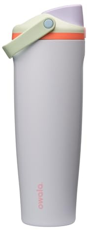 Owala FreeSip Sway Stainless Steel Water Bottle, 1185ml, Beach House | Insulated Stainless Steel | Durable Grab-and-Go Bucket Handle | Leak-Proof Lid with Push-Button to Open