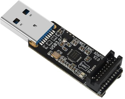 Bortivier Für EMMC-Adapter V2 USB 3.0 Kartenleser für EMMC Micro-SD TF Karte Pi SKIPR Ersatzteile Teile