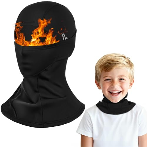 AOOSA Kinder Sturmhaube Winter, Winddicht Warm Balaclava Gesichtsmaske | Skimaske Sturmmaske für Jungen Mädchen, Schlupfmütze für Radfahren, Snowboarden, Skifahren, Skihelm Kinder