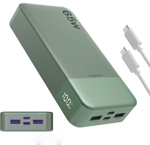 JUOVI 65W Laptop Power Bank 20000mAh Caricatore Portatile