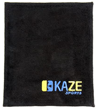 KAZE SPORTS Premium Leather Shammy Pad Bowling Ball Cleaning Towel (1)