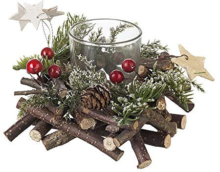 Heaven Sends Christmas Twig Candle Holder