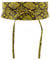 FASHIONGEN - Damen gürtel, Taillengürtel, Bindgürtel, Obi gürtel MICA - Gelb Python, L-XL