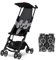 gb Pockit Air All Terrain Ultra kompakter, leichter Reise-Kinderwagen mit atmungsaktivem Stoff in Samtschwarz