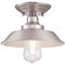 63700 Einflammige Leuchte Iron Hill, 22 cm, zur Deckenmontage von Westinghouse Lighting für Innenbereiche, Ausführung in gebürstetem Nickel