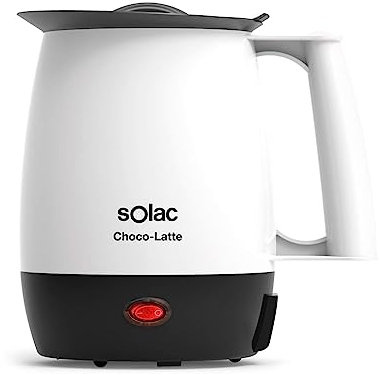 Solac MH9100 Choco-Latte Calienta Leche, 250 W, 1 Liter, Plástico, Blanco