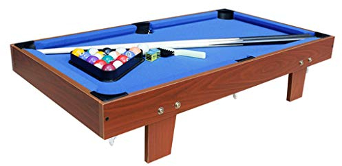 Tischbillard 9 Zoll Travel Mini Billardtisch für Kinder, Komplettes Kleines Billardtischset, Tolle Geschenkidee für Jungen und Mädchen, Einzigartige Schreibtischdekoration (Color : Blue)