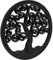 Craft&Style Wandornament Tree of Life (Schwarz)