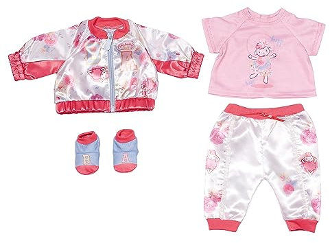Baby Annabell, Puppenkleidung, Baby Annabell Deluxe Outdoor Set 43cm mit Jacke, Shirt, Hose und Socken, 707449, Zapf Creation