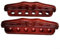 Lot de 2 supports de queue de billard en bois pour 6 queues de billard - Support mural pour barres de billard