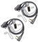 HYSHIKRA Transparente Kopfhörer Headset Kompatibel mit Midland G7 pro G8 G9 pro M24 M24 Plus M48 M99 G6 XT G7 XTR | Security Softair (2, transparentes Rohr)