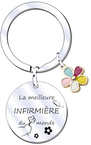 QTQTLP Cadeau Infirmière Porte Clef Infirmière Cadeau Anniversaire Cadeau Infirmiere Medecin Idee Infirmiere Etudiant Cadeau Fete Des Infirmières Porte-Clés Infirmière Idee