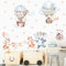 43-teiliges Flugzeug Tier Wandtattoo Set für Jungen - DIY Karikatur Wandsticker, Niedliche Wandaufkleber zur individuellen Gestaltung, Wanddeko für das Babyzimmer oder Schlafzimmer