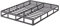 Askeld Queen-Bett, Boxspringbett, 12,7 cm hoch, niedriges Profil, Metallbettrahmen mit runden Ecken, robuste Stahllattenstütze, Matratzenfundament, geräuschfreier Plattformboden, max. Tragkraft: 1587