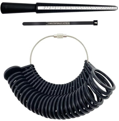 RSYHVG Ring Sizer - UK & A-Z Ring Measurement Tool Set for Diameter Jewellery Sizing Women & Men