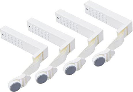 Lot de 4 accessoires de fixation pour housse de couette avec ressort intégré réglable