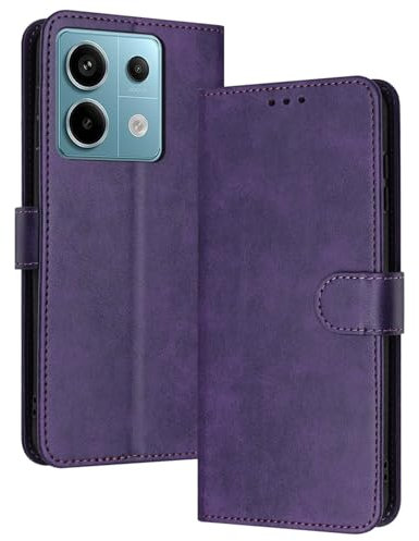PanXCase Cover Libro per Xiaomi Redmi Note 13 Pro 5G - Custodia PU Pelle Wallet, Supporto Magnetica Antiurto Anti-Impronte Digitali con Porta Carte Cover (Viola)