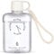 NiHome Bouteille d'eau plate portable de 355 ml, Bouteille Plastique (blanc)