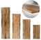 trelevo Holzplatte 60x40 cm, Mangoholz massiv 26mm, Tischplatte lackiert, Baumkantenplatte für Sitzbank, Waschtisch und Beistelltisch