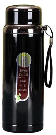 Stainless Steel Vacuum Insulated Water Bottle - Vacuum Sealed Water Bottle, Double Wall Hydration Bottle | 800/1000ml Water Bottles with Portable Lanyard Insulated Sports Bottles