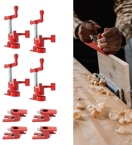 ieLsngai Morsetto a vite per tubo da 3/4, colore: Rosso