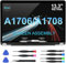 Schermo di ricambio da 13,3 pollici per MacBook Pro 13 2016 anno 2017 modello Retina: A1706 A1708 fine 2016 metà 2017 EMC 3071 EMC 3163 EMC 3164 Full LCD LED Assembly Display (grigio)