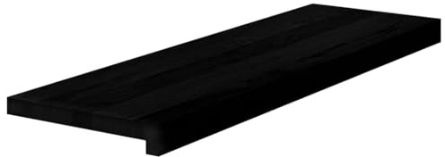 vidaXL Treppenstufen 4 Stk. Braun-Schwarz 80x30x2 cm Massivholz Eiche