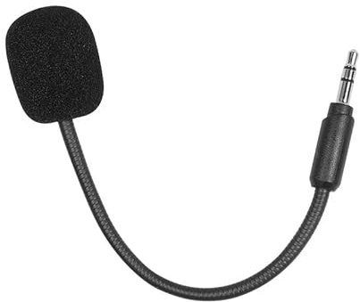 Microfono da 3,5 mm per cuffie da gioco wireless Logitech G233/G433 con copertura in schiuma nera