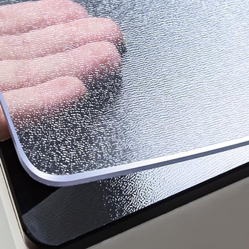 Protector transparente de PVC esmerilado para mesa de comedor, mantel impermeable para el hogar, cocina, 90 x 360 cm